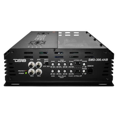 Steve Meade Designs SMD-300.4AB amplifier, right-side view