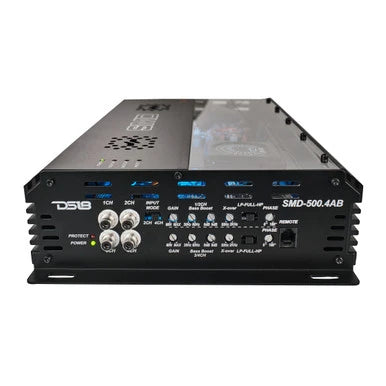 Steve Meade Designs SMD-500.4AB amplifier, right-side view