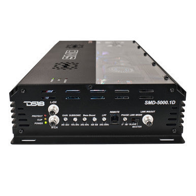 Steve Meade Designs SMD-5000.1D amplifier, right-side view