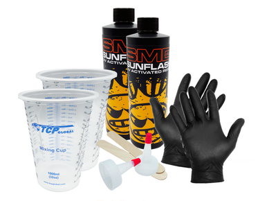 SMD SunFlash UV Activated Resin - 16oz Bottle Starter Kit - 2 Pack