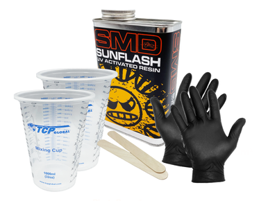SMD SunFlash UV Activated Resin - Quart Starter Kit