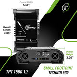 Timpano TPT-1500 amplifier dimensions: 5.53 by 9.36 inches, with a 3.05-inch height