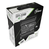 Timpano TPT-2200 amplifier retail box with a printed amplifier image