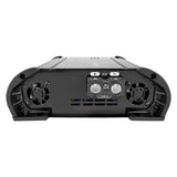 Timpano TPT-BASS3000 power panel with positive, remote and ground terminals between two cooling fans