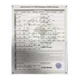 TMA-1000X4i Performance Verification Certificate