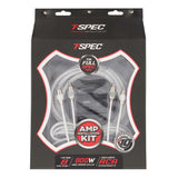 T-Spec V10-AK8 amplifier wiring kit in its black-and-red retail package