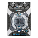 T-Spec marine amplifier wiring kit in its clear-front retail packaging