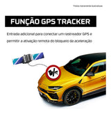 Tury graphic explaining an additional GPS-tracker input for remotely activating the acceleration lock