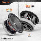 PRV Audio 6MB550FT-4 6MB550FT-4 – Specs Infographic