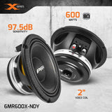 PRV Audio 6MR600X-NDY 6MR600X-NDY -Specs - Infographic