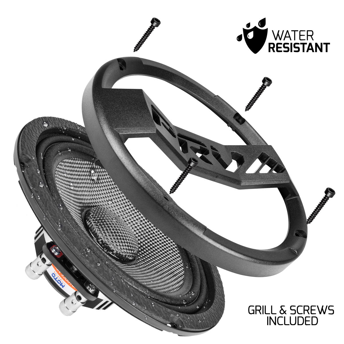 PRV Audio MT6MR400CF-NDY-4 SLIM MT6MR400CF-NDY-4 SLIM - Cone Top View + GRILL
