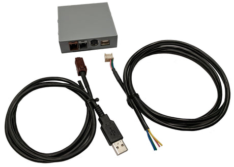 Audio interface module with USB and wiring cables