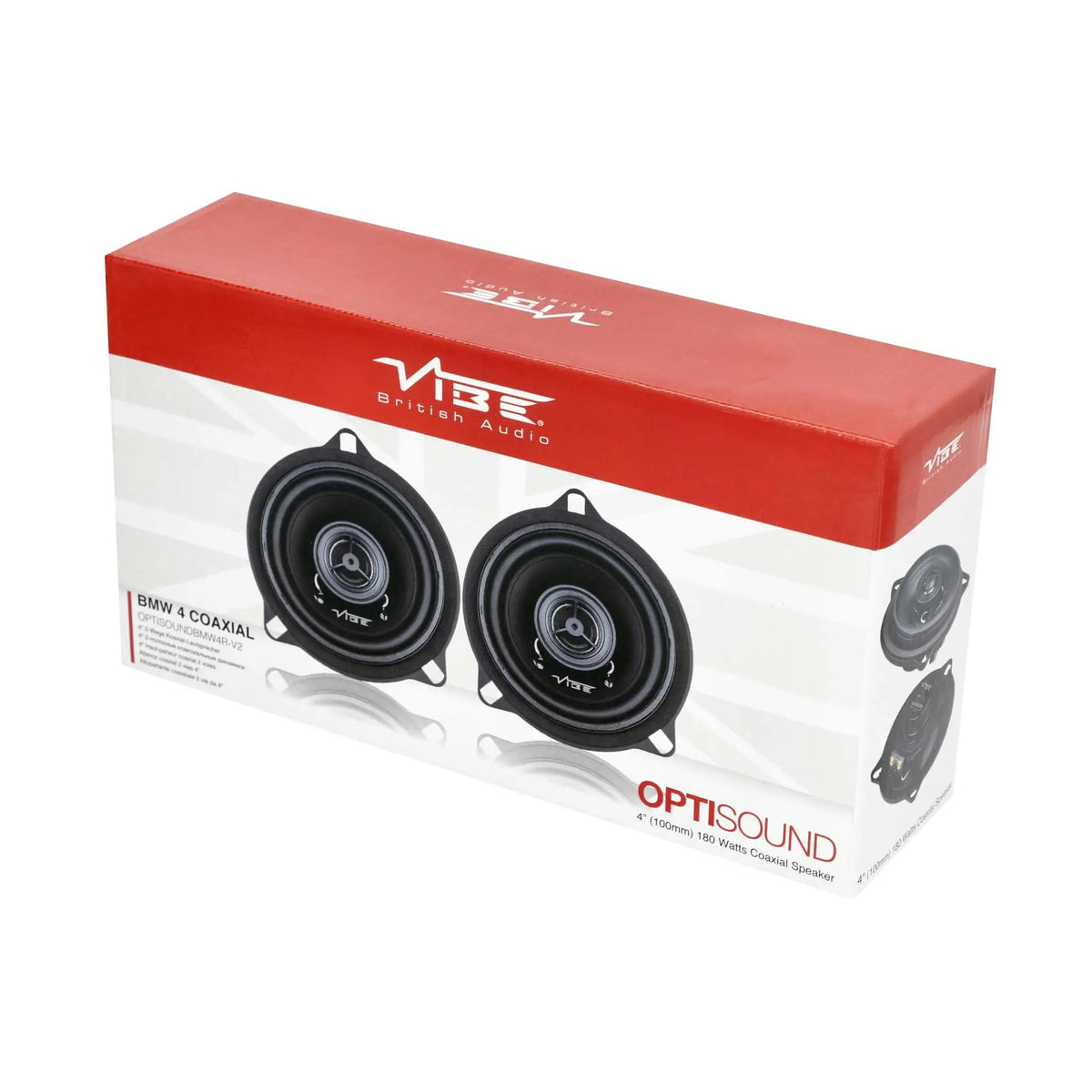 VIBE OPTISOUND BMW coaxial speaker retail box at an angle