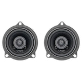 Front view of two VIBE coaxial speakers with integrated central tweeters