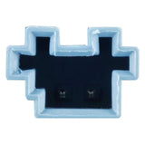 VIBE speaker connector close-up showing a light-blue socket housing and two contacts