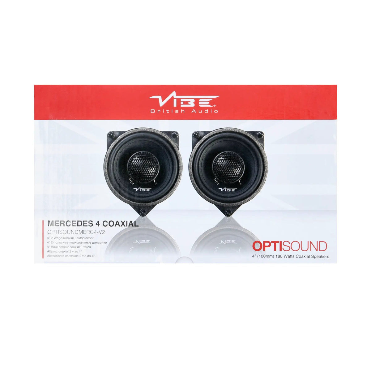 VIBE OPTISOUND Mercedes 4 coaxial-speaker packaging front