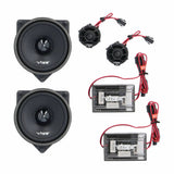 VIBE component speaker pair with separate tweeters, crossover modules and wiring