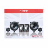 VIBE OPTISOUND Mercedes component speaker packaging front showing speakers, tweeters and crossovers