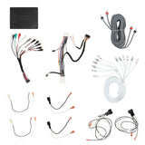 Axxess interface with wiring harnesses, black and white RCA cables and speaker adapters