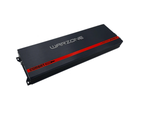 Warzone Combat WC3500.1D amplifier, angled view with model number visible