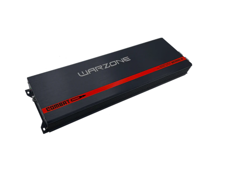 Warzone Combat WC3500.1D amplifier, angled view with model number visible