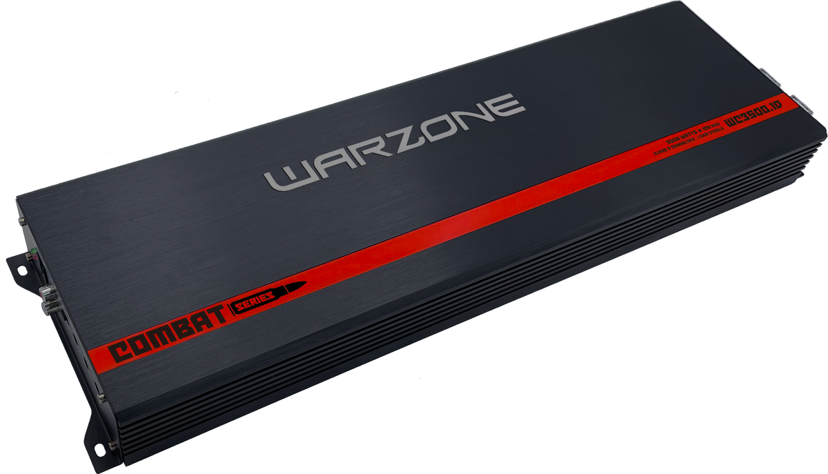 Warzone Combat WC3500.1D amplifier, high-resolution catalog photograph showing the model and 3500-watt RMS label